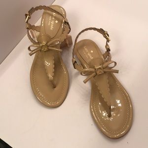 Kate Spade Bow Scalloped Sandals